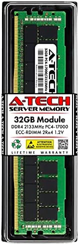 החלפת זיכרון RAM של A-Tech 32GB ל- HPE 728629-B21, 774175-001, 752370-091 | DDR4 2133MHz PC4-17000 ECC RDIMM
